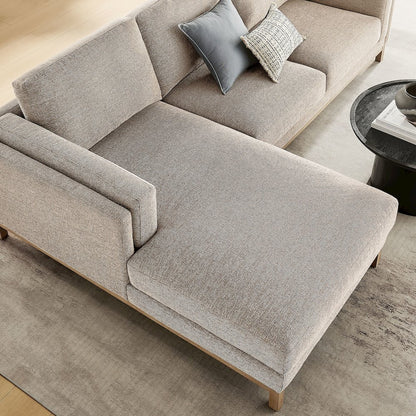Roscoe Left-Facing Fabric Sectional Sofa with Chaise