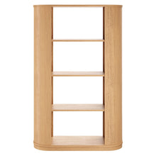 Aspect 74 Inch Curved 4 Tier Bookshelf