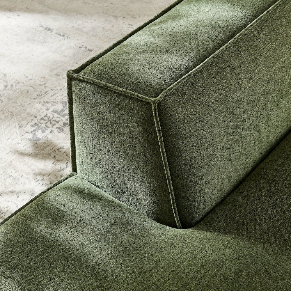 Restore Performance Fabric Upholstered Left-Facing Armless Modular Chaise