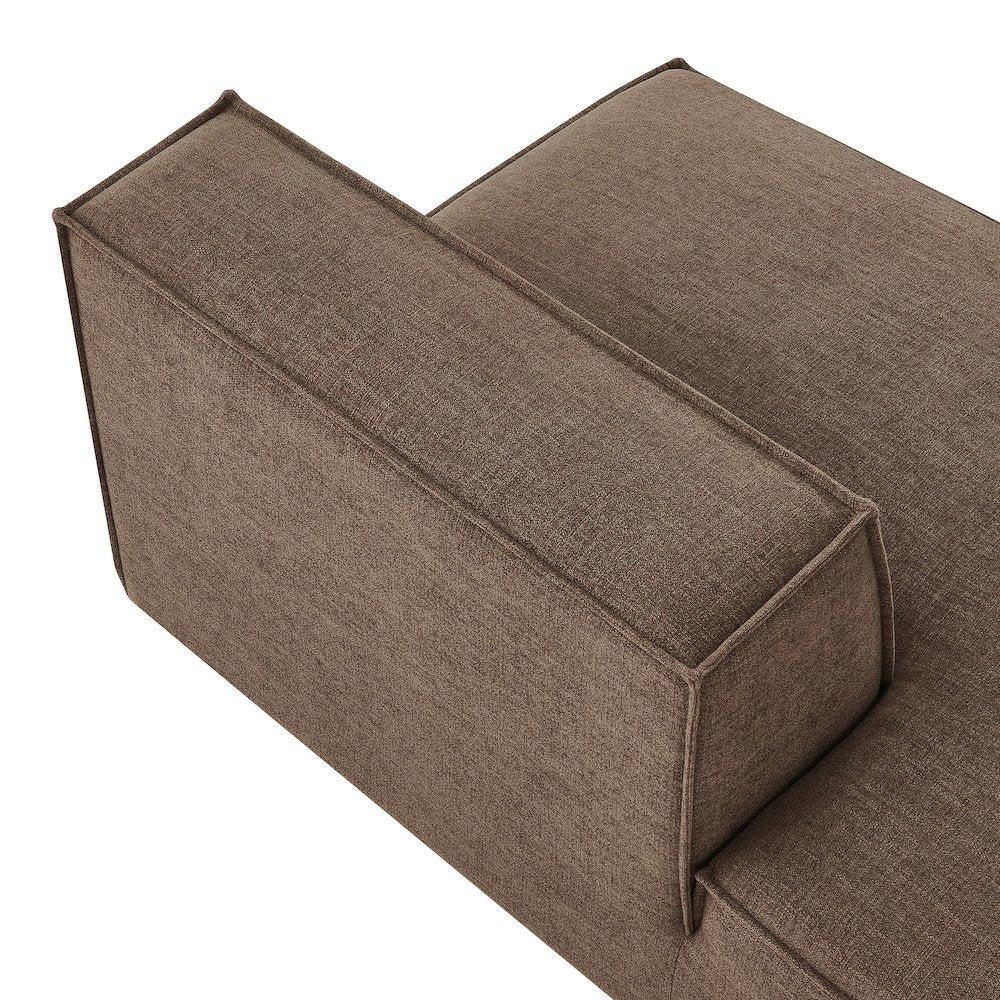 Restore Performance Fabric Upholstered Left-Facing Armless Modular Chaise
