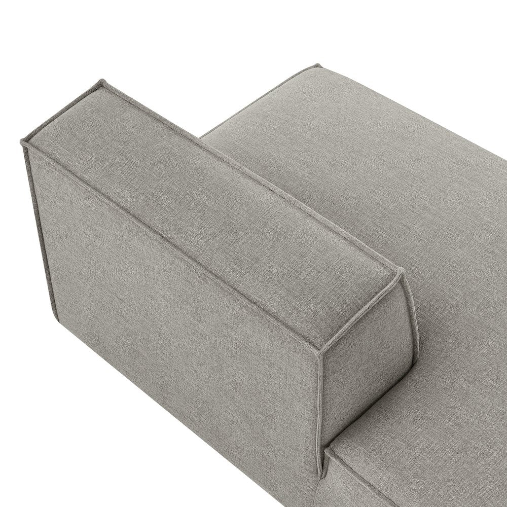 Restore Performance Fabric Upholstered Left-Facing Armless Modular Chaise