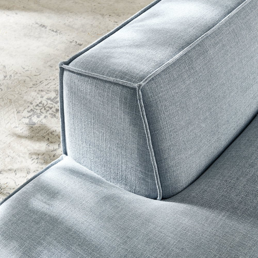 Restore Performance Fabric Upholstered Left-Facing Armless Modular Chaise