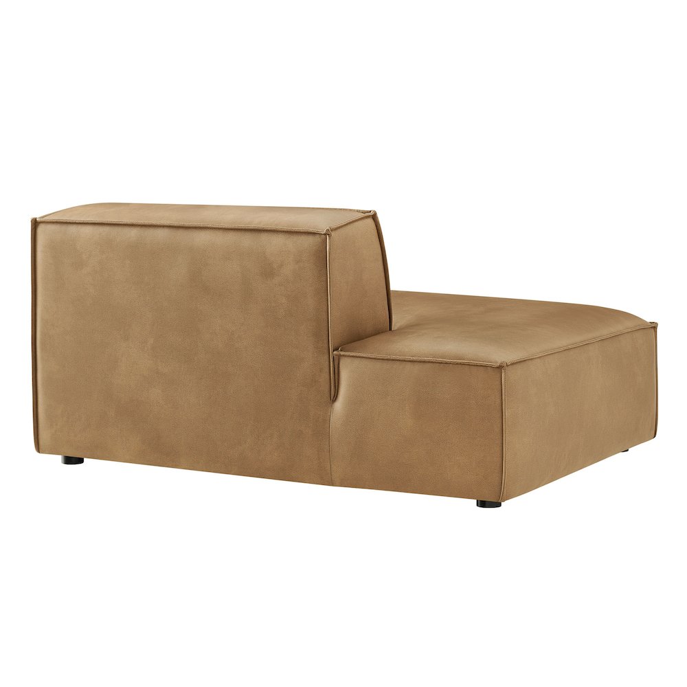 Restore Vegan Leather Left-Facing Armless Modular Chaise
