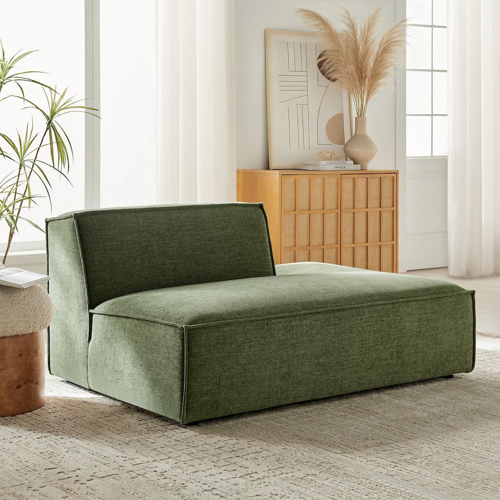 Restore Performance Fabric Upholstered Right-Facing Armless Modular Chaise