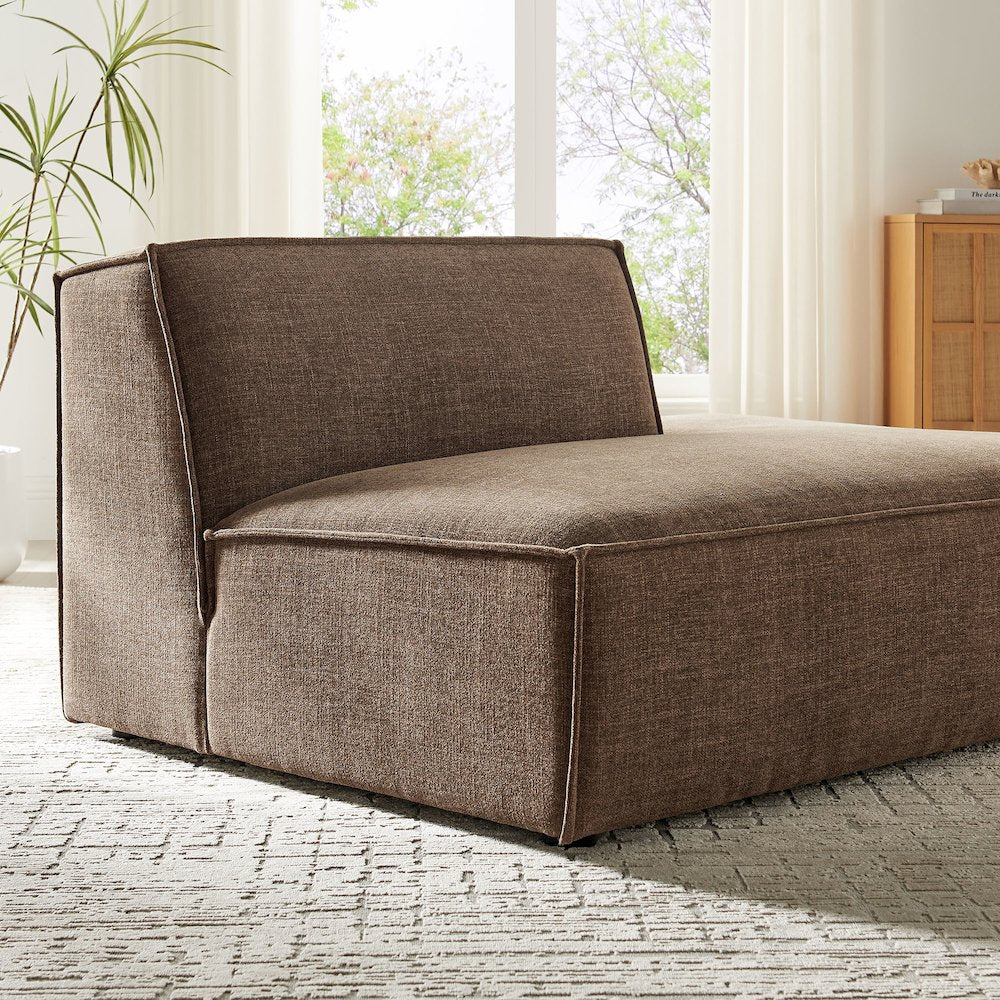 Restore Performance Fabric Upholstered Right-Facing Armless Modular Chaise