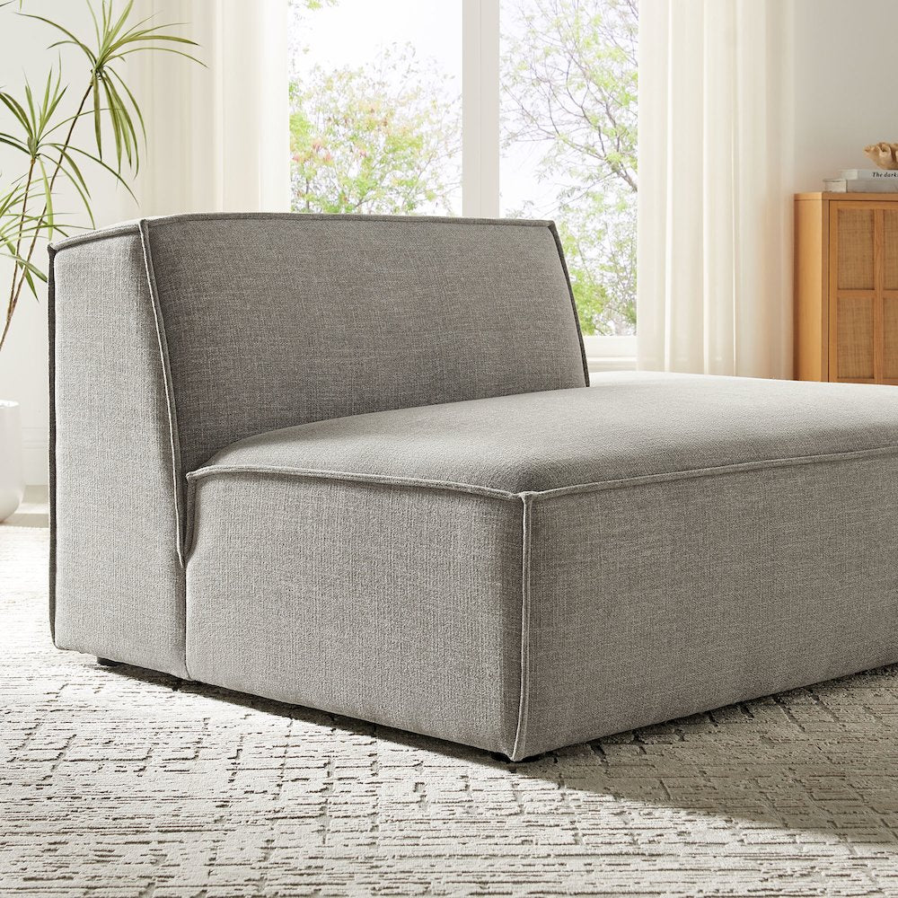 Restore Performance Fabric Upholstered Right-Facing Armless Modular Chaise