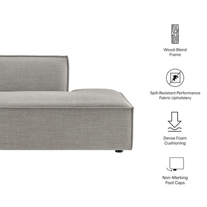 Restore Performance Fabric Upholstered Right-Facing Armless Modular Chaise