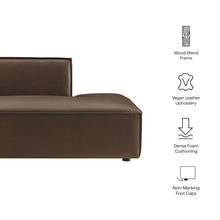 Restore Vegan Leather Right-Facing Armless Modular Chaise