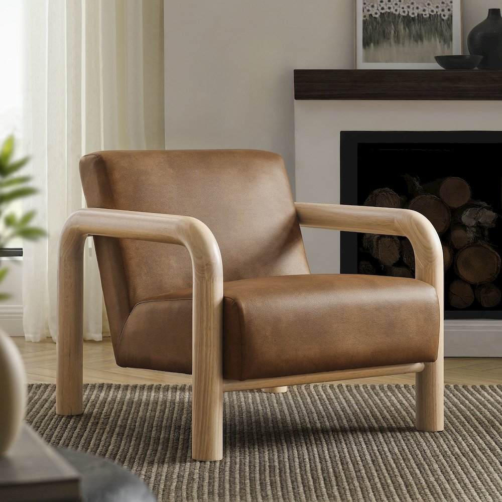 Sereno Vegan Leather Accent Chair