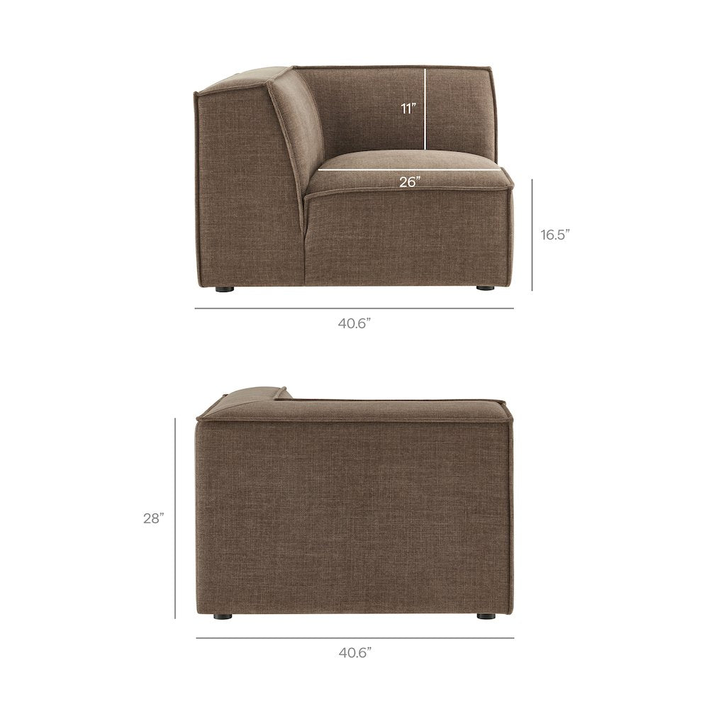 Restore Performance Fabric Upholstered Modular Corner Chair