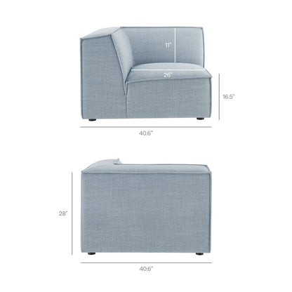 Restore Performance Fabric Upholstered Modular Corner Chair