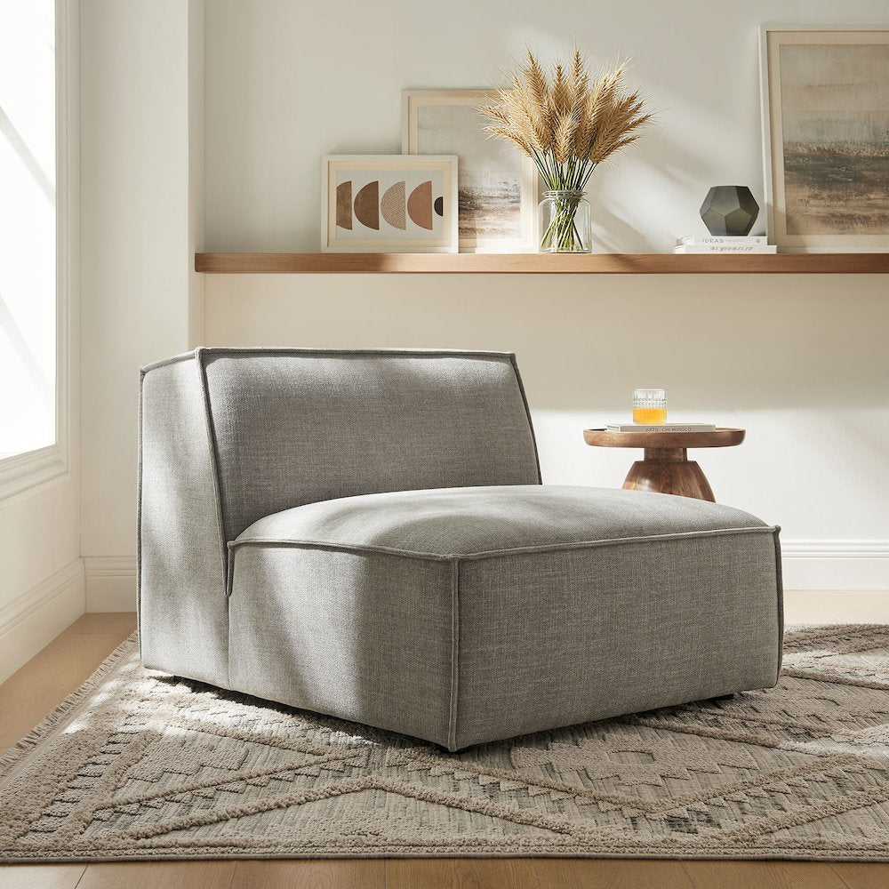 Restore Performance Fabric Upholstered Armless Modular Chair