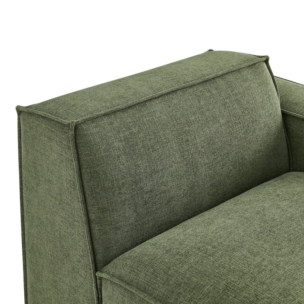 Restore Performance Fabric Upholstered Right-Facing Modular Lounge Chair
