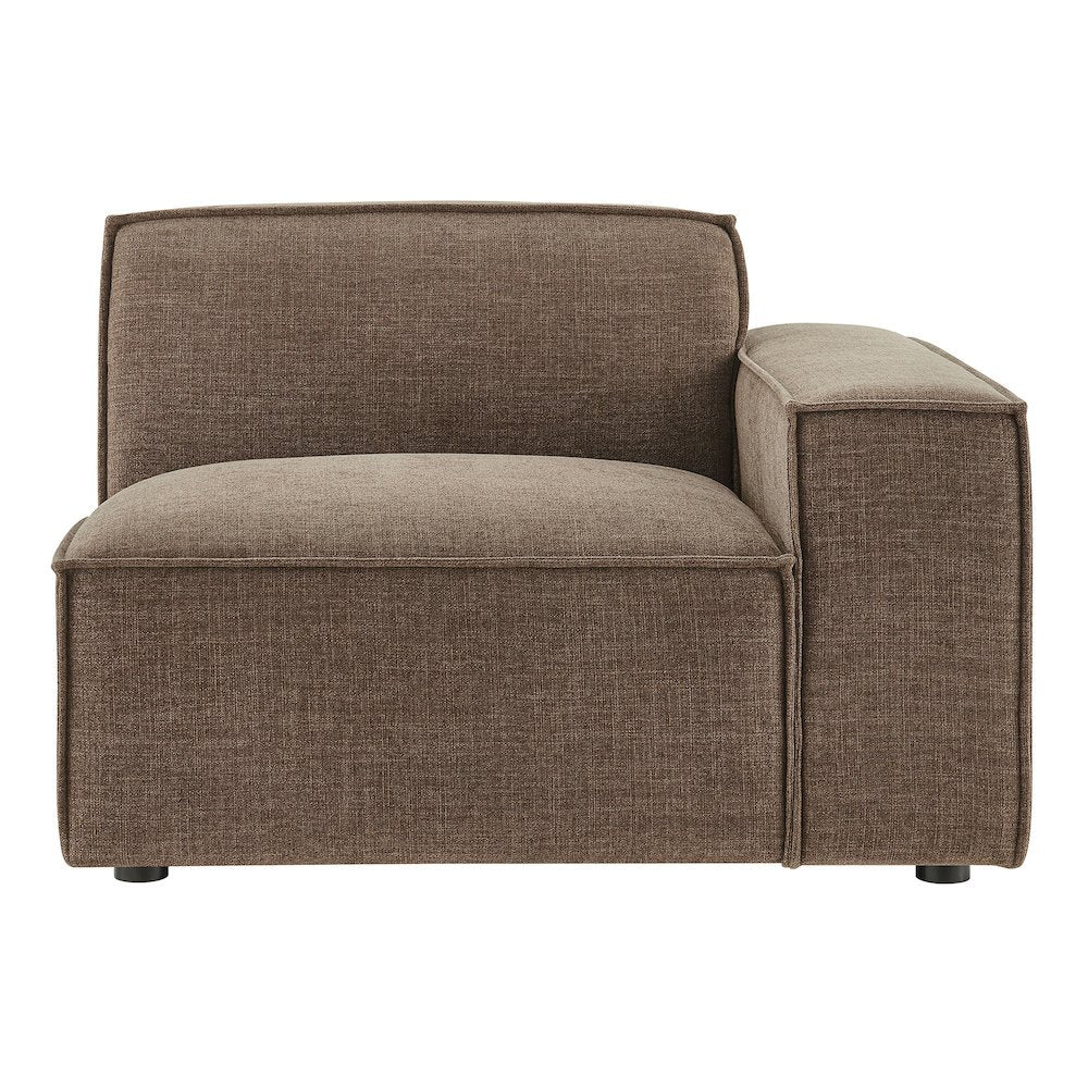 Restore Performance Fabric Upholstered Right-Facing Modular Lounge Chair