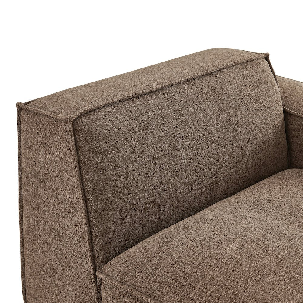 Restore Performance Fabric Upholstered Right-Facing Modular Lounge Chair