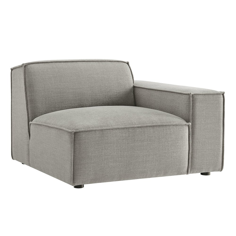 Restore Performance Fabric Upholstered Right-Facing Modular Lounge Chair