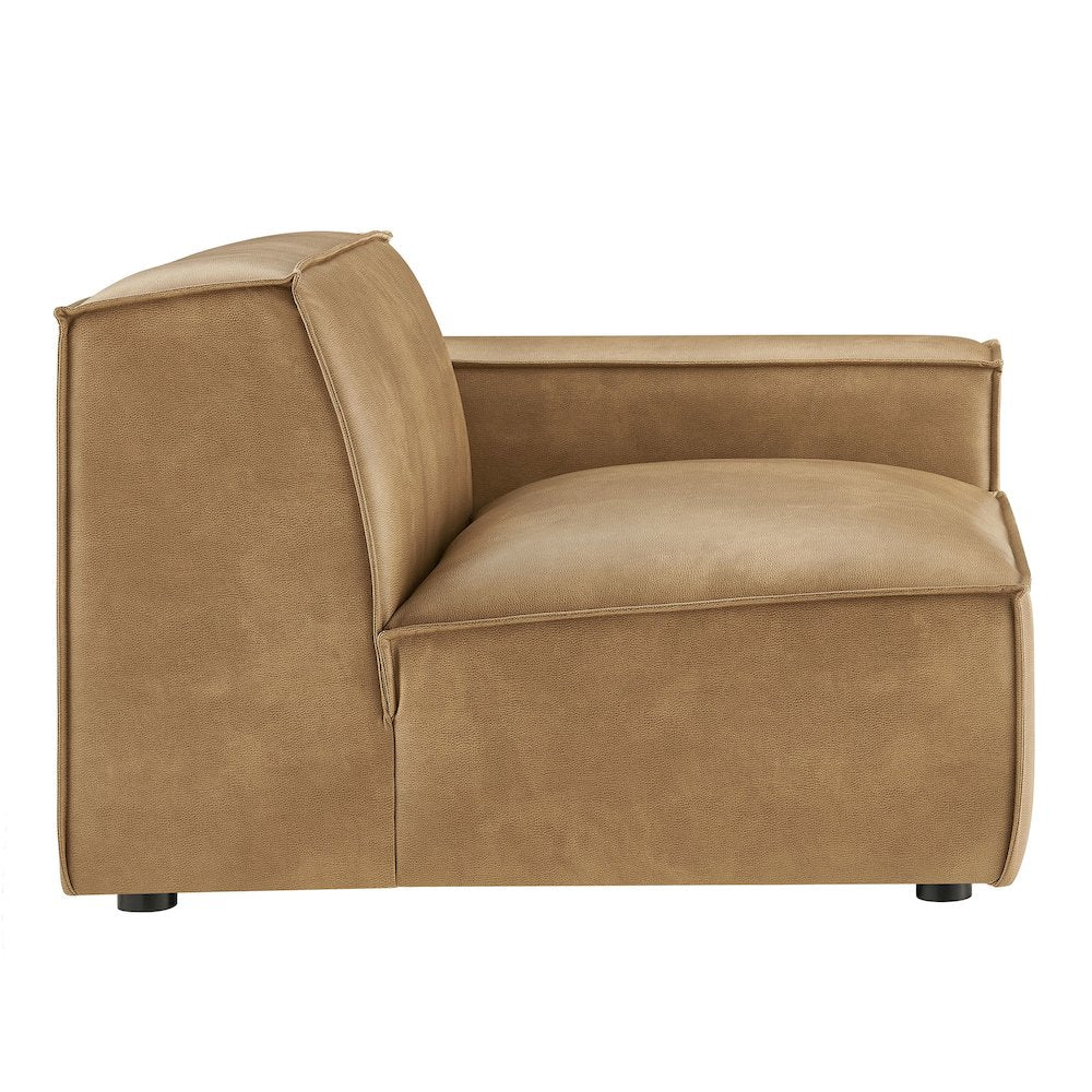 Restore Vegan Leather Right-Facing Modular Lounge Chair