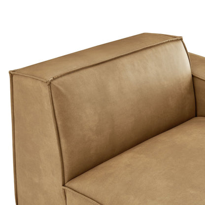 Restore Vegan Leather Right-Facing Modular Lounge Chair