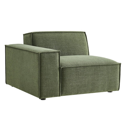 Restore Performance Fabric Upholstered Left-Facing Modular Lounge Chair