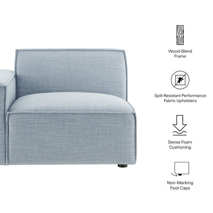 Restore Performance Fabric Upholstered Left-Facing Modular Lounge Chair