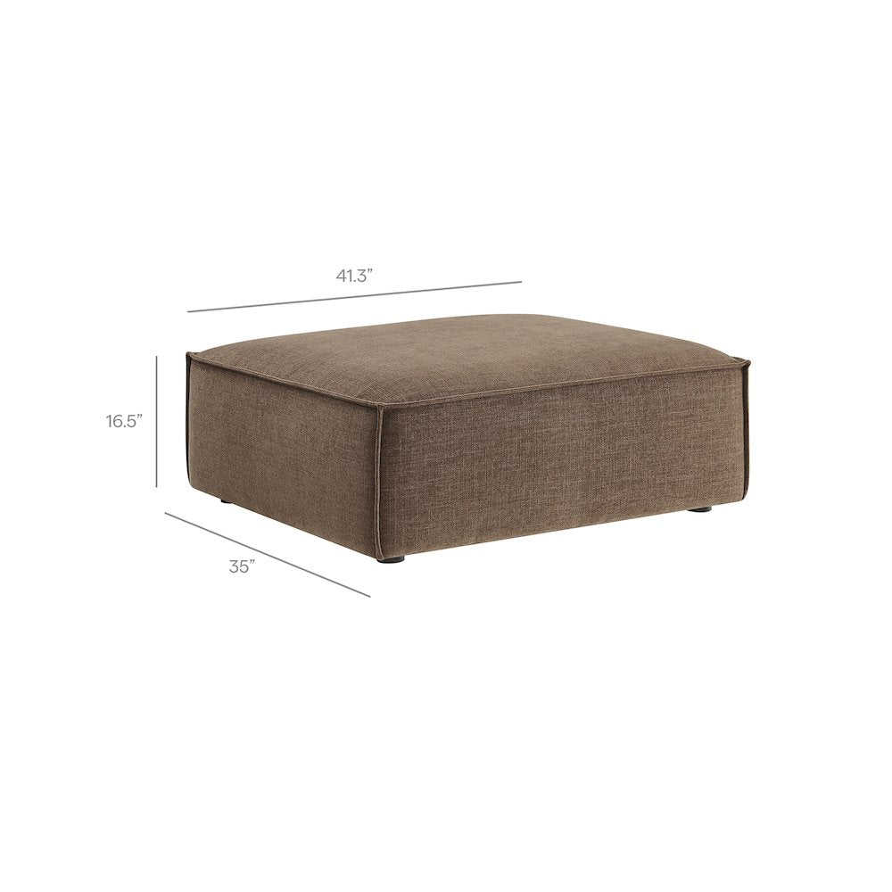 Restore Performance Fabric Upholstered Modular Ottoman