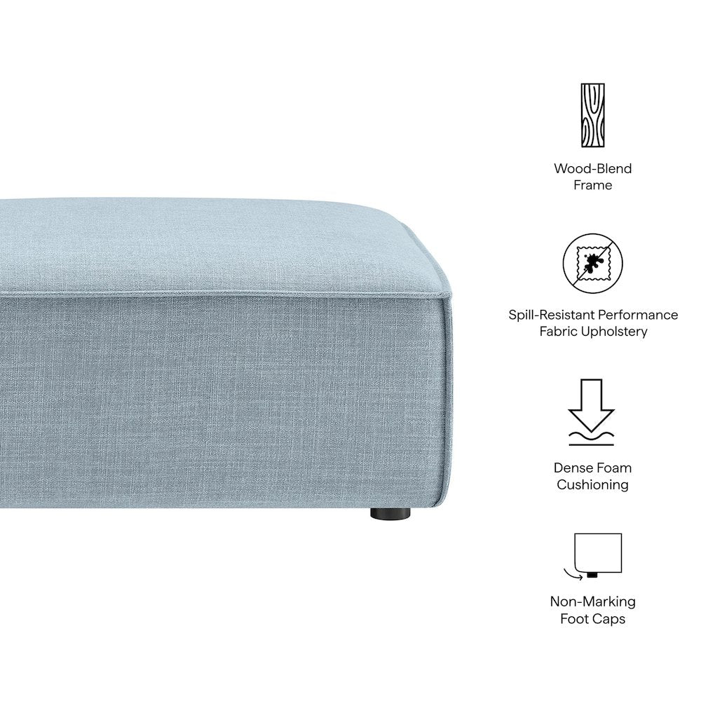 Restore Performance Fabric Upholstered Modular Ottoman
