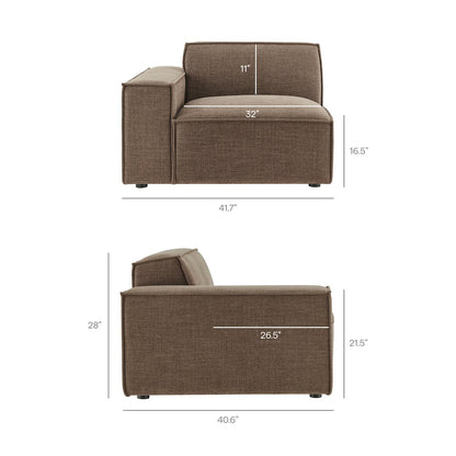 Restore 2-Piece Performance Fabric Upholstered Modular Loveseat