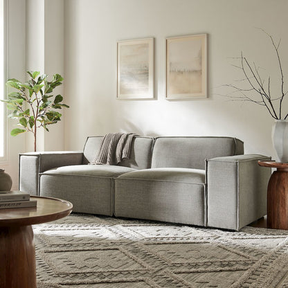 Restore 2-Piece Performance Fabric Upholstered Modular Loveseat