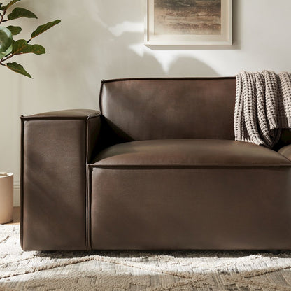 Restore 2-Piece Vegan Leather Modular Loveseat