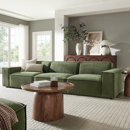 Restore 3-Piece Performance Fabric Upholstered Modular Sofa Set