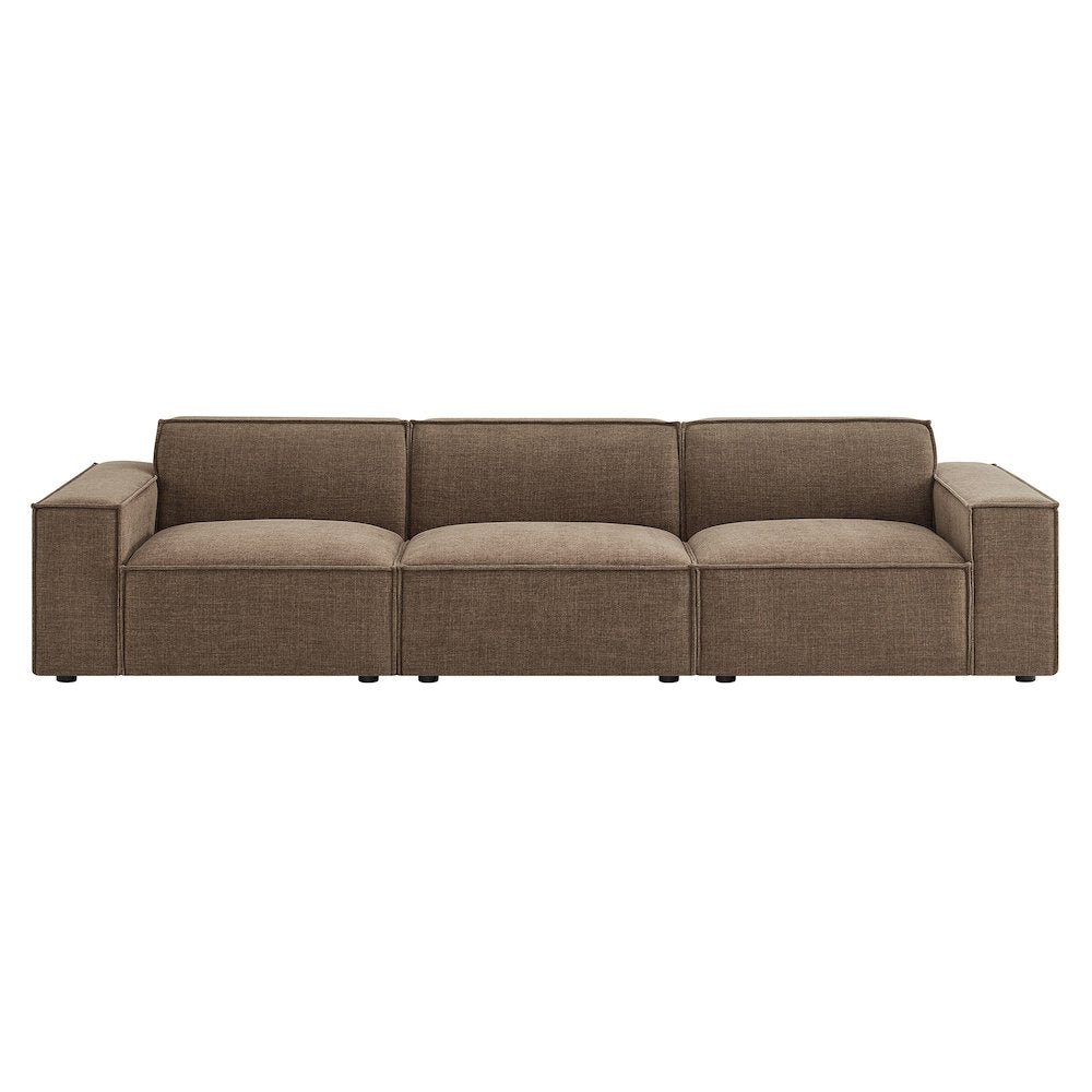 Restore 3-Piece Performance Fabric Upholstered Modular Sofa Set
