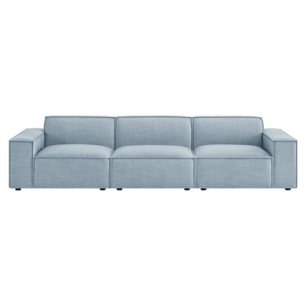 Restore 3-Piece Performance Fabric Upholstered Modular Sofa Set