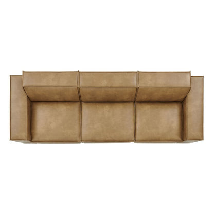 Restore 3-Piece Vegan Leather Modular Sofa Set