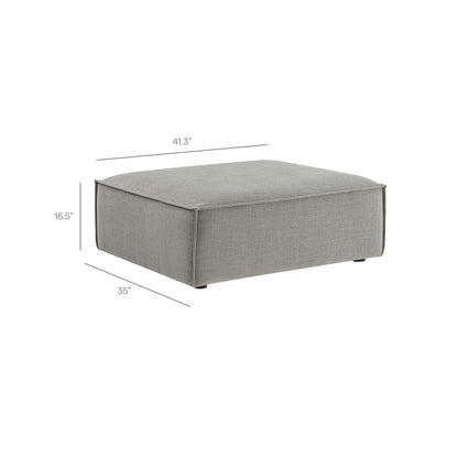 Restore 4-Piece Performance Fabric Upholstered Modular Sofa Set with Ottoman