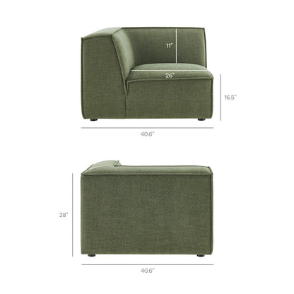 Restore 5-Piece Performance Fabric Upholstered Modular L-Shaped Sofa
