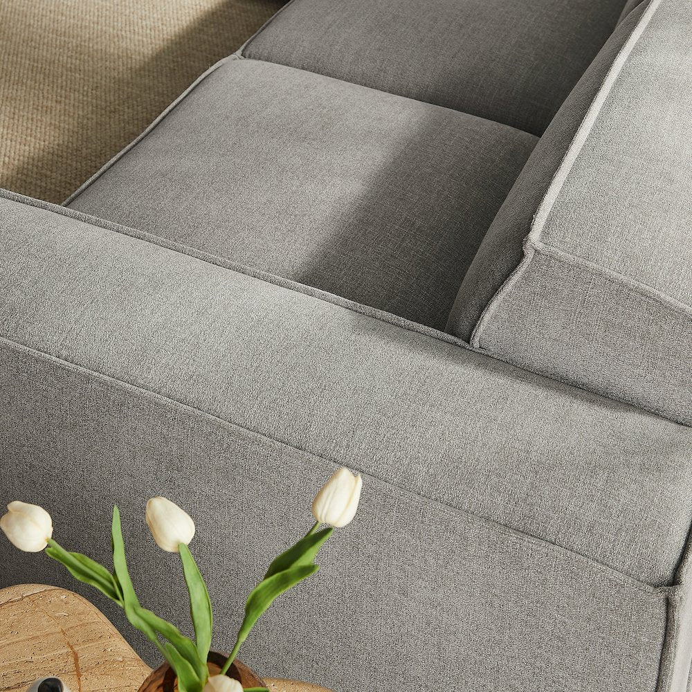 Restore 5-Piece Performance Fabric Upholstered Modular L-Shaped Sofa