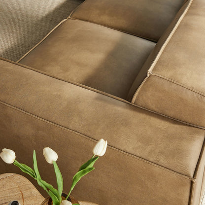 Restore 5-Piece Vegan Leather Modular L-Shaped Sofa