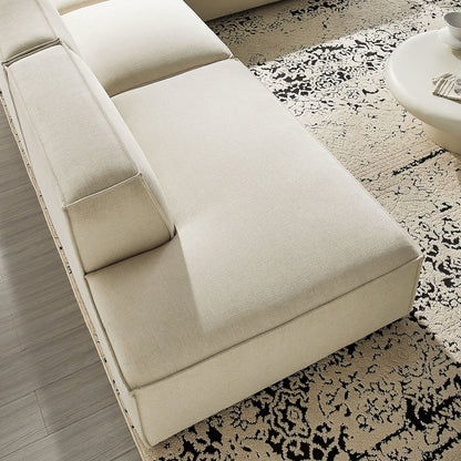 Restore 4-Piece Performance Fabric Modular L-Shaped Armless Sect. Sofa