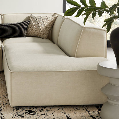 Restore 4-Piece Performance Fabric Modular L-Shaped Armless Sect. Sofa