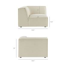 Restore 4-Piece Performance Fabric Modular L-Shaped Armless Sect. Sofa