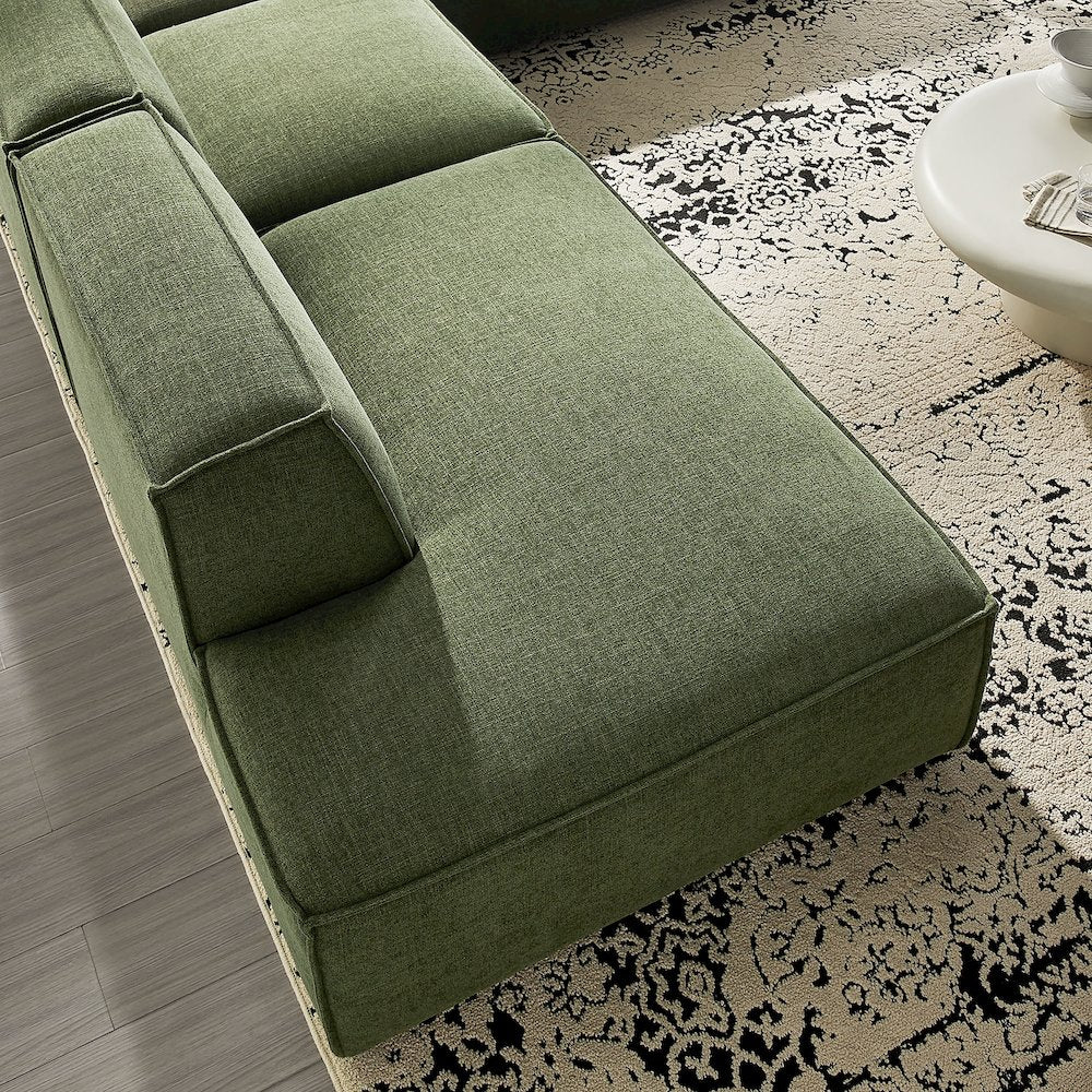 Restore 4-Piece Performance Fabric Modular L-Shaped Armless Sect. Sofa