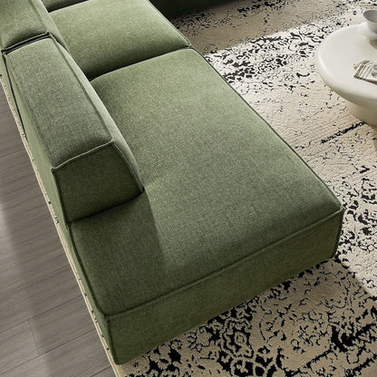 Restore 4-Piece Performance Fabric Modular L-Shaped Armless Sect. Sofa