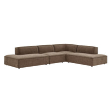 Restore 4-Piece Performance Fabric Modular L-Shaped Armless Sect. Sofa