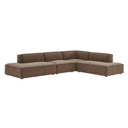 Restore 4-Piece Performance Fabric Modular L-Shaped Armless Sect. Sofa