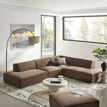 Restore 4-Piece Performance Fabric Modular L-Shaped Armless Sect. Sofa