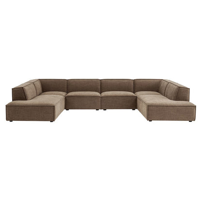 Restore 6-Piece Performance Fabric Upholstered U-Shaped Sectional Sofa