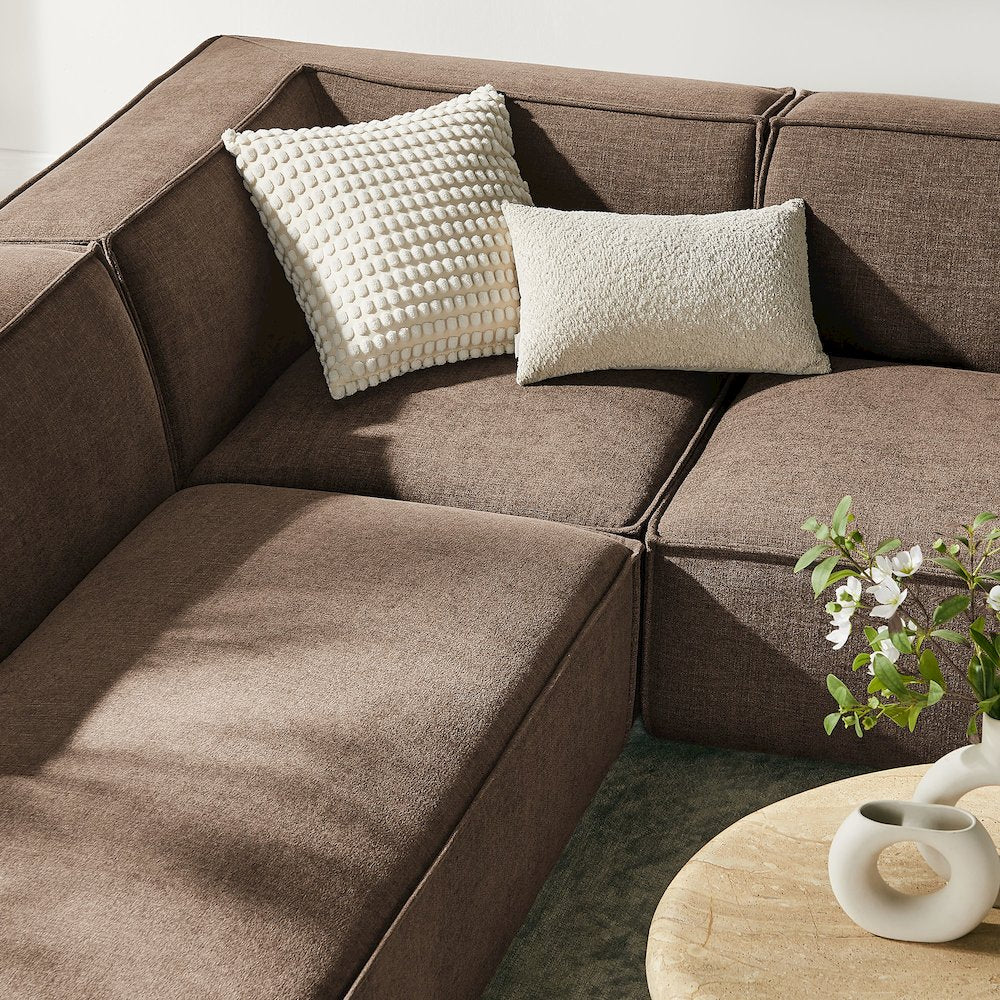 Restore 6-Piece Performance Fabric Upholstered U-Shaped Sectional Sofa