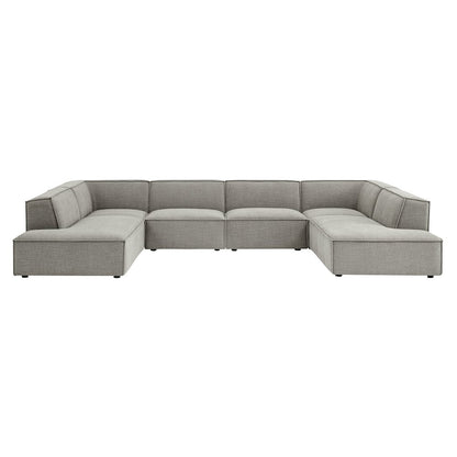 Restore 6-Piece Performance Fabric Upholstered U-Shaped Sectional Sofa