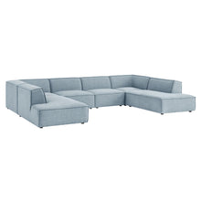 Restore 6-Piece Performance Fabric Upholstered U-Shaped Sectional Sofa