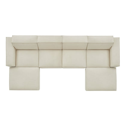 Restore 6-Piece Performance Fabric Upholstered Modular Sectional Sofa